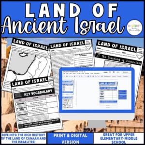 Geography of Ancient Israel – Jerusalem Map Analysis & Virtual Tour – Print & Digital
