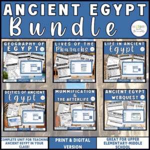 Ancient Egypt Interactive Notebook and Resource Bundle – Complete Unit – Print & Digital