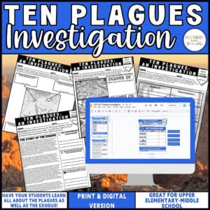 Ten Plagues of Egypt Investigation – Reading & Research – Print & Digital