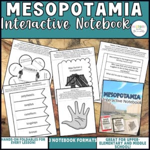 mesopotamia interactive notebook cover