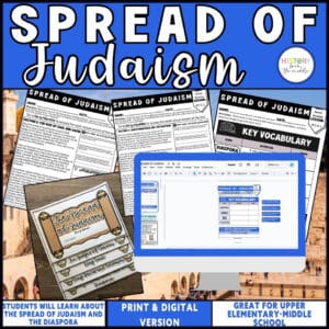 Spread of Judaism – Reading, Writing & Collaborative FlipBook – Print & Digital