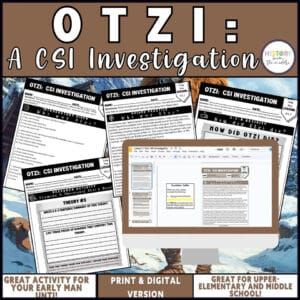 Otzi the Iceman CSI Investigation – DBQ Research Activity – Print & Digital