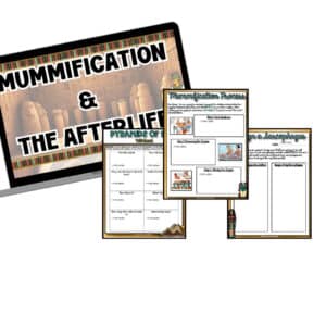 Mummification and the Afterlife – Ancient Egypt Reading & Activities – Print & Digital