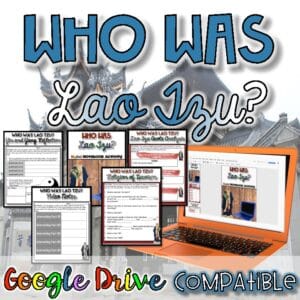 Who Was Lao Tzu? – Daoism Reading, Notes & Yin and Yang Activity – Print & Digital